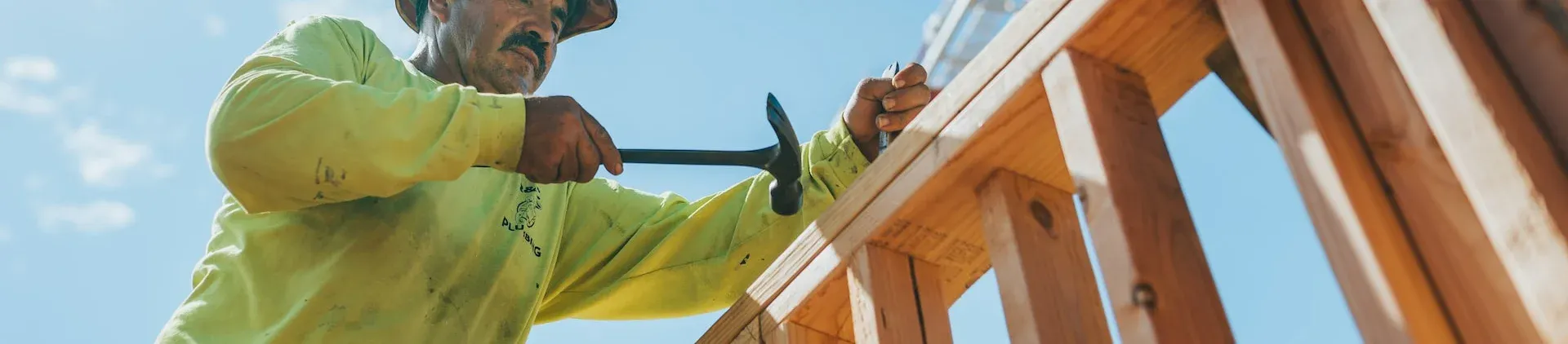 Maintenance worker in safety gear